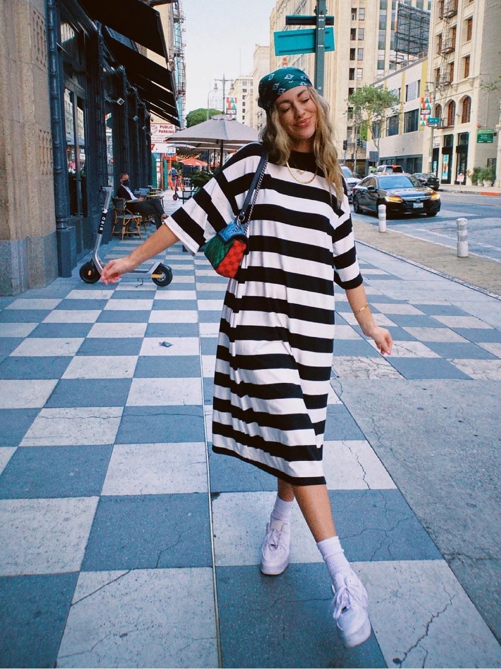 Dressed in LALA Ozzy Dress in Stripes